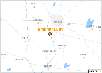 map of Union Valley