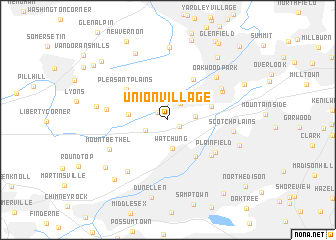 map of Union Village