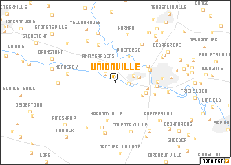 map of Unionville