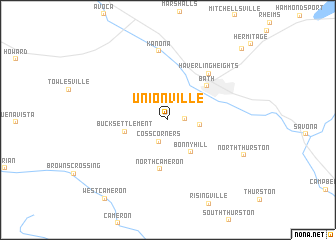 map of Unionville