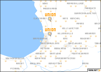 map of Union