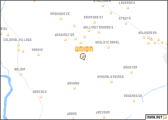 map of Union