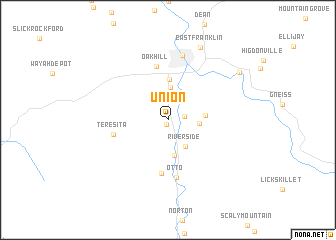 map of Union