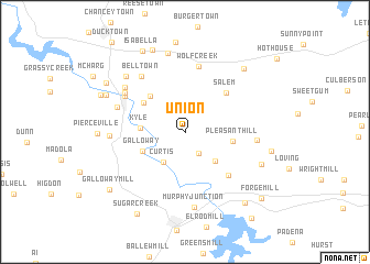 map of Union