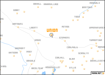 map of Union