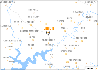 map of Union