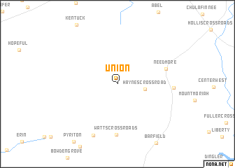 map of Union