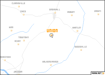 map of Union