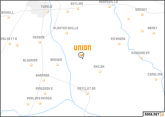 map of Union