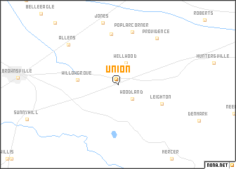 map of Union