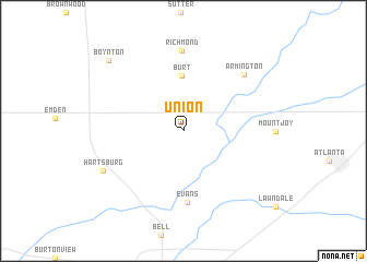 map of Union