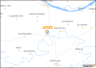 map of Union