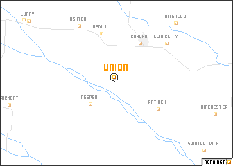 map of Union