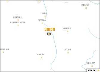 map of Union