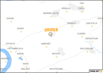 map of Unirea