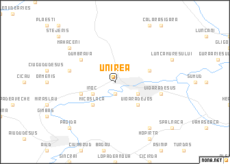 map of Unirea