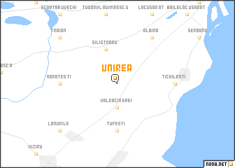 map of Unirea