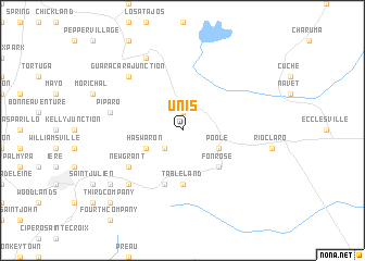 map of Unis