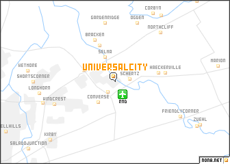 map of Universal City