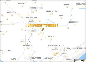 map of University Forest