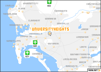 map of University Heights