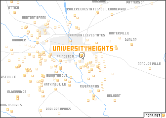 map of University Heights