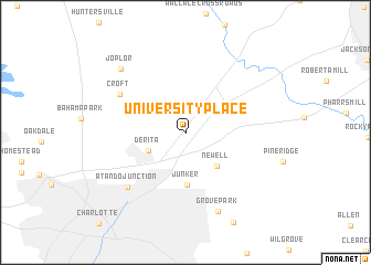 map of University Place