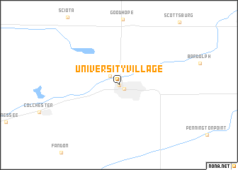 map of University Village