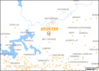 map of Univeter