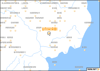 map of Uniwiabi