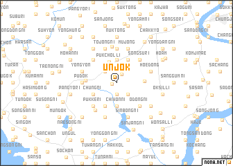 map of Ŭnjŏk