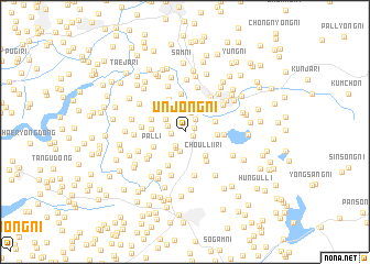 map of Unjŏng-ni