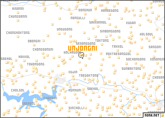 map of Ŭnjŏng-ni