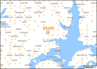 map of Unjŏn