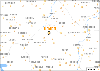 map of Unjŏn