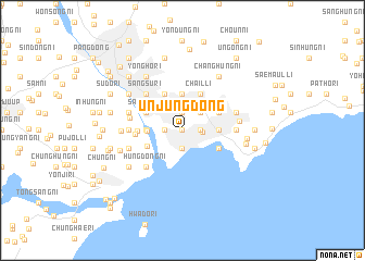 map of Unjung-dong