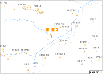 map of Unkida