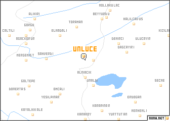 map of Ünlüce