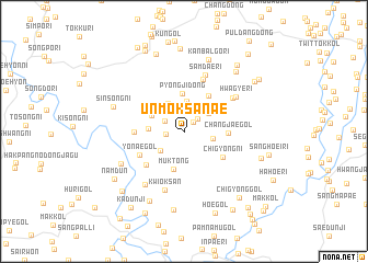 map of Unmŏksanae