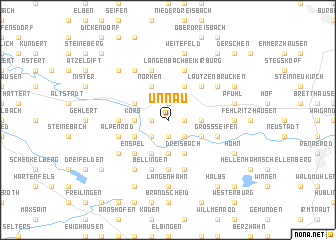 map of Unnau