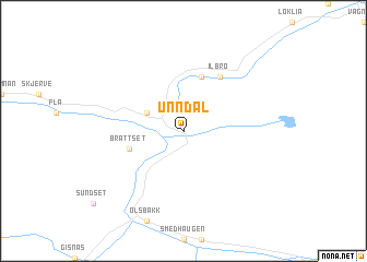 map of Unndal