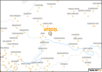 map of Ŭnŏ-gol