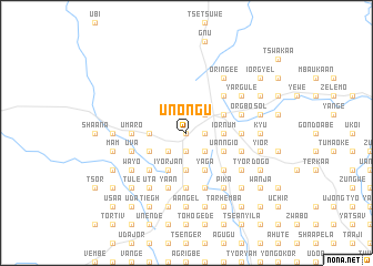 map of Unongu
