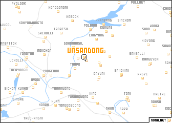 map of Unsan-dong