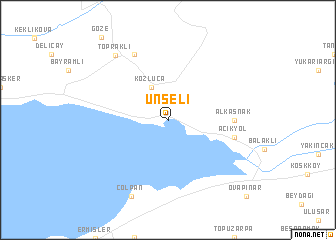 map of Ünseli