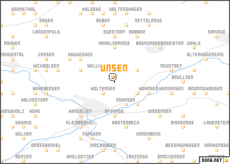 map of Unsen