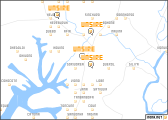 map of Unsirè