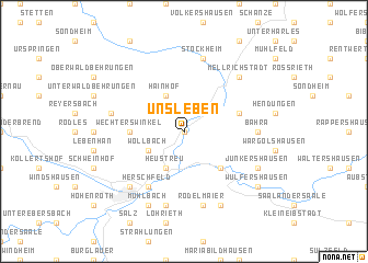 map of Unsleben