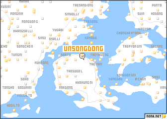 map of Ŭnsŏng-dong