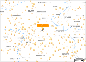 map of Ŭnsŏng